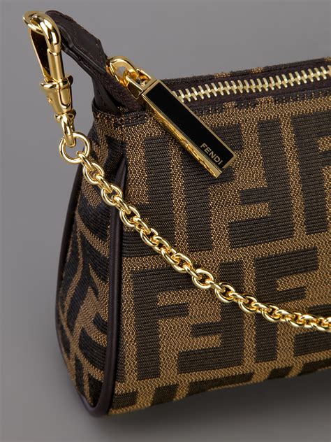 fendi purse brown|fendi shoulder bag brown.